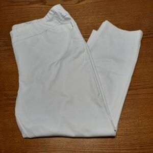 Croft & Barrow White Pullon Strech Straight-Leg Pants Plus Size 24w